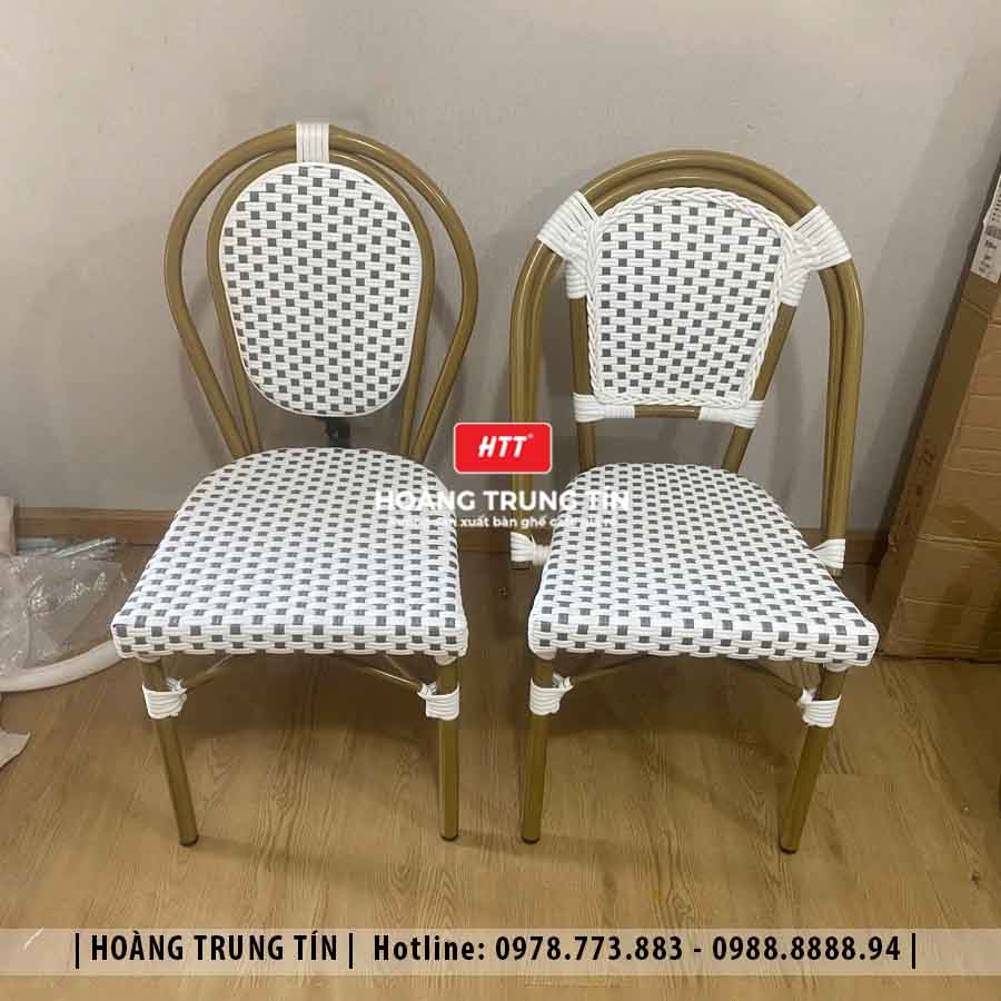 Ghế nhựa giả mây ngoài trời HTT04