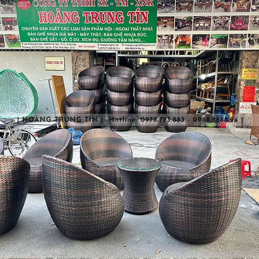 Mẫu bàn ghế nhựa giả mây BGHTT29