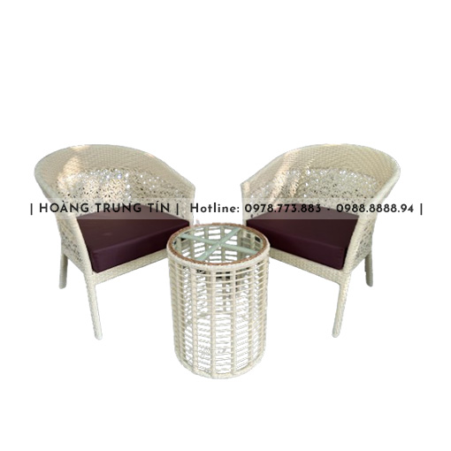 Mẫu bàn ghế nhựa giả mây BGHTT27