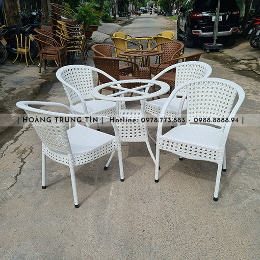 Mẫu bàn ghế nhựa giả mây BGHTT26