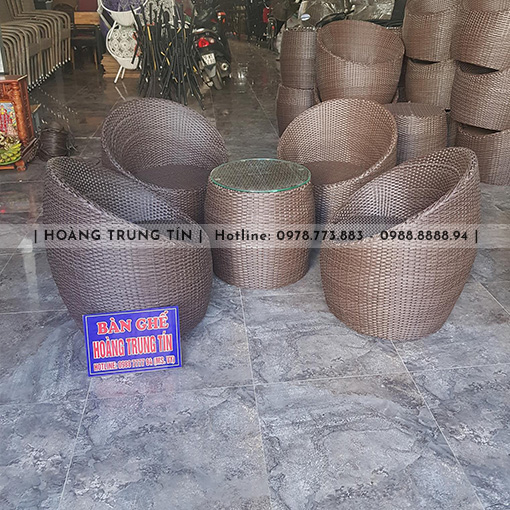 Mẫu bàn ghế nhựa giả mây BGHTT29