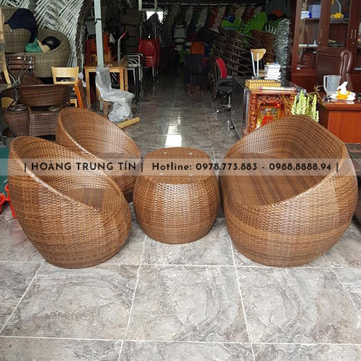 Mẫu bàn ghế nhựa giả mây BGHTT29