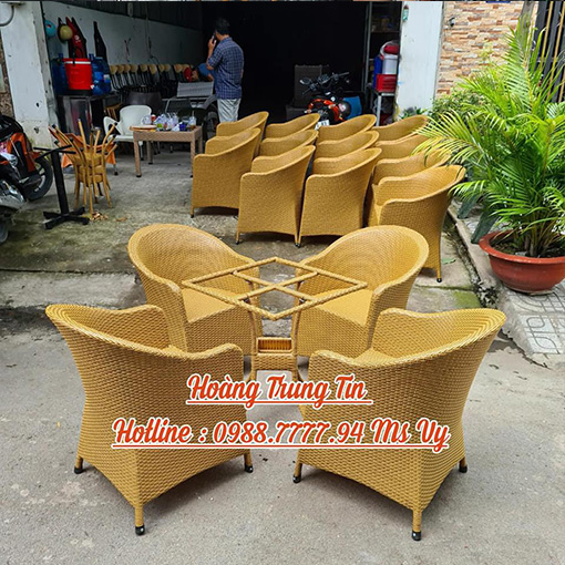 Mẫu bàn ghế nhựa giả mây BGHTT33