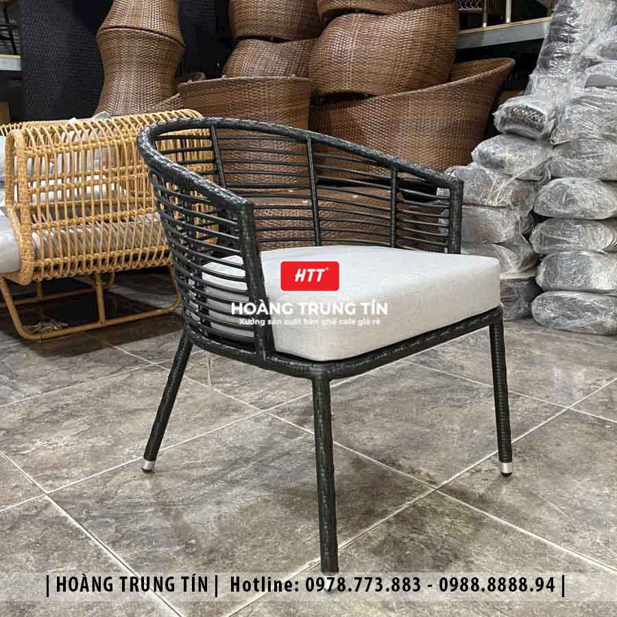 Ghế nhựa giả mây ngoài trời HTT02