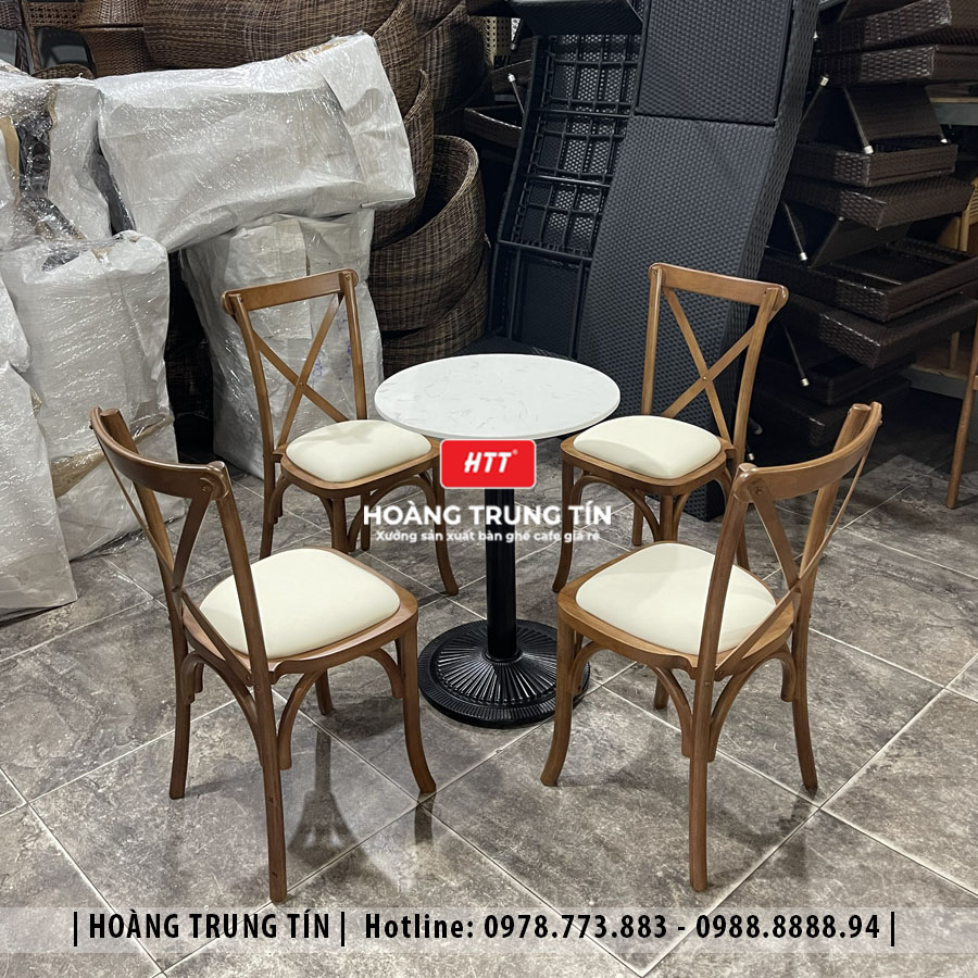 Bàn ghế gỗ nệm cao cấp HTT08 đẹp giá rẻ 2026