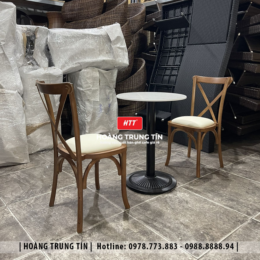 Chi tiết bàn ghế gỗ nệm cao cấp HTT08
