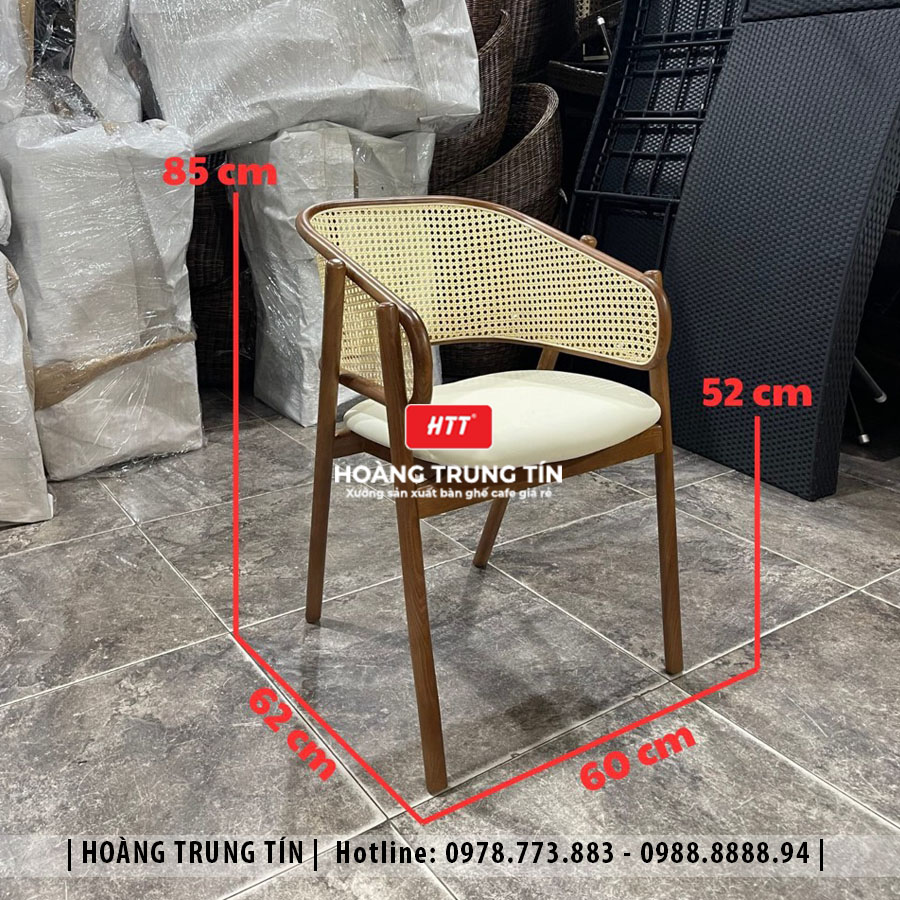 Ghế gỗ nệm cao cấp HTT11 đẹp giá rẻ 2026