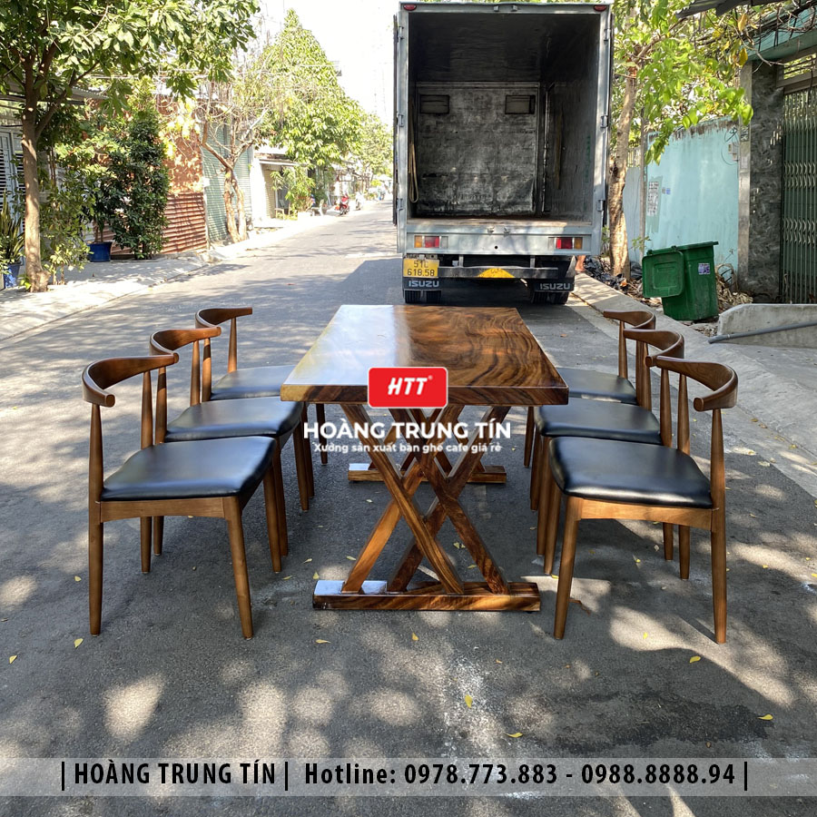 Bàn ghế gỗ nệm cao cấp HTT10 đẹp giá rẻ 2026