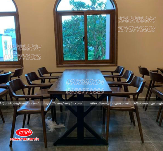 Bộ bàn ghế hiroshima (tựa cao) HTT-BGCF03 - góc chụp khác tại xưởng