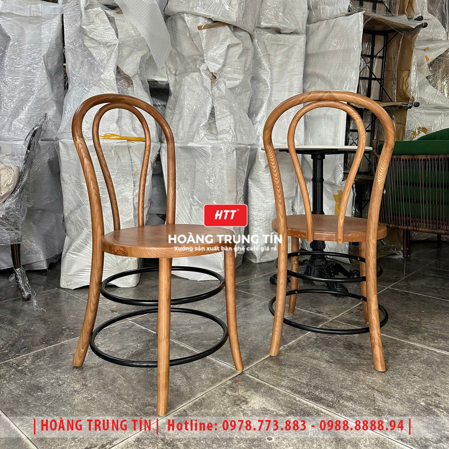 Chi tiết bàn ghế cafe gỗ cao cấp HTT08
