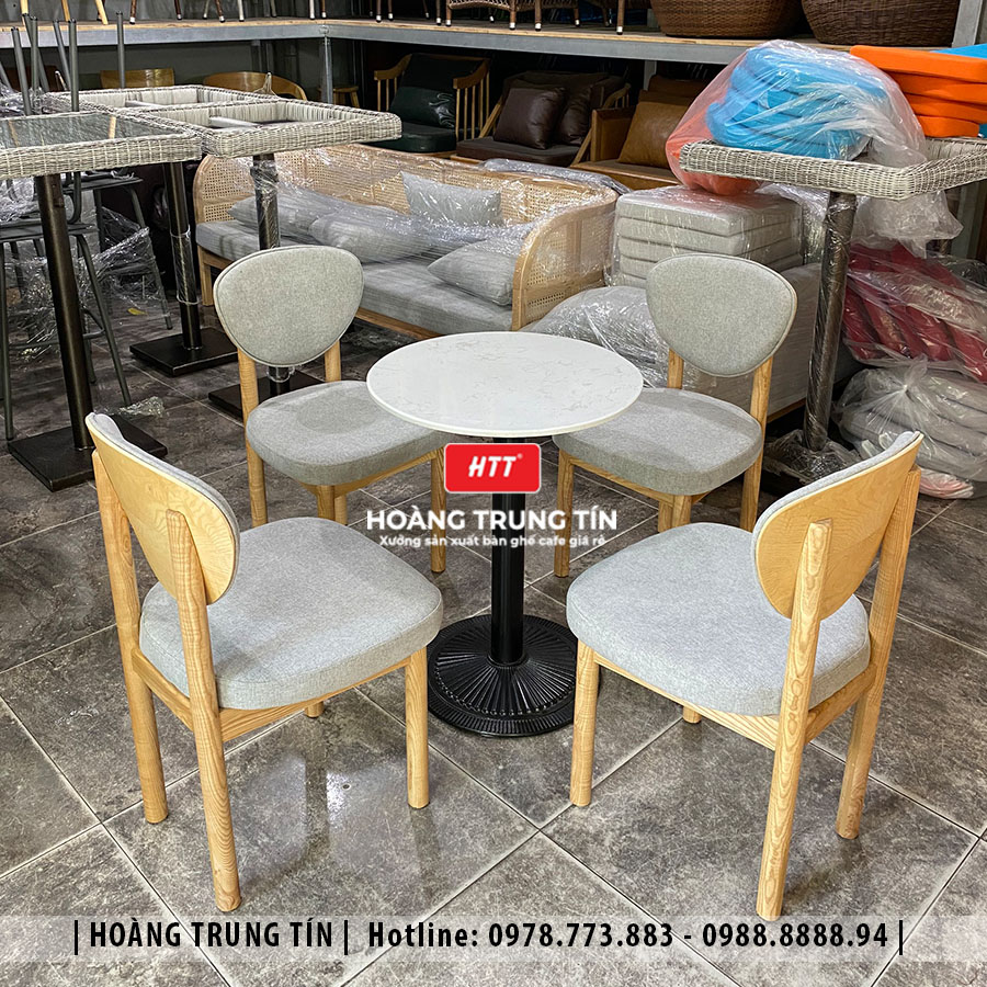 Bàn ghế gỗ nệm cao cấp HTT01 đẹp giá rẻ 2026