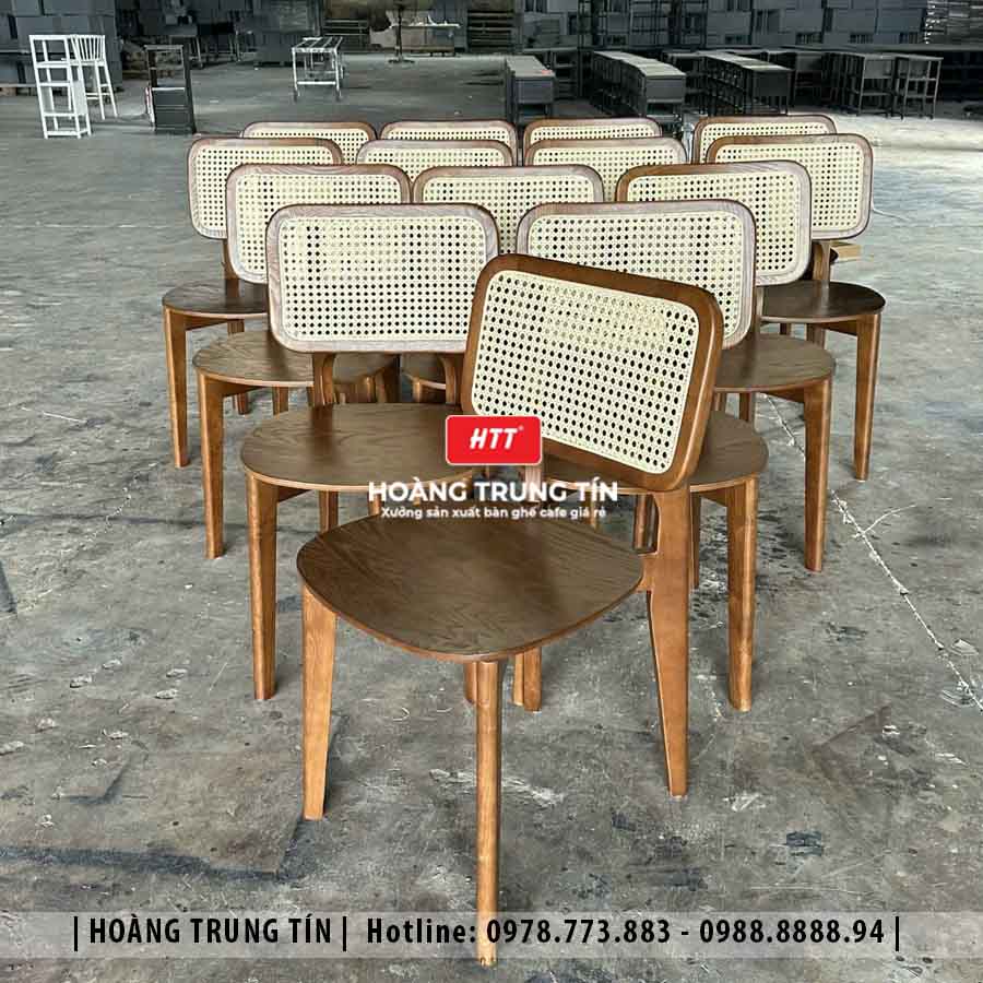 Chi tiết ghế gỗ cafe cao cấp HTT01