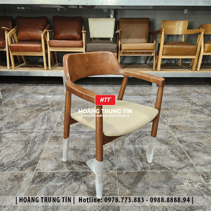 Ghế hinosima gỗ nệm cao cấp HTT10 đẹp giá rẻ 2026