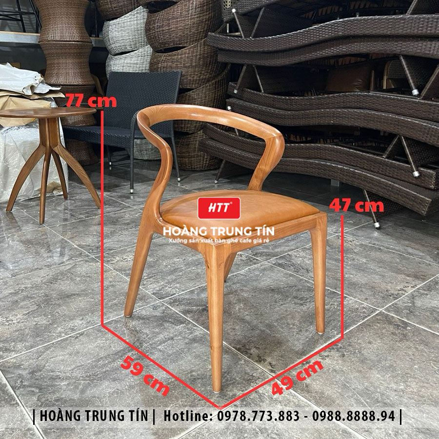Bàn ghế cafe salma gỗ ash nệm cao cấp HTT01 đẹp giá rẻ 2026