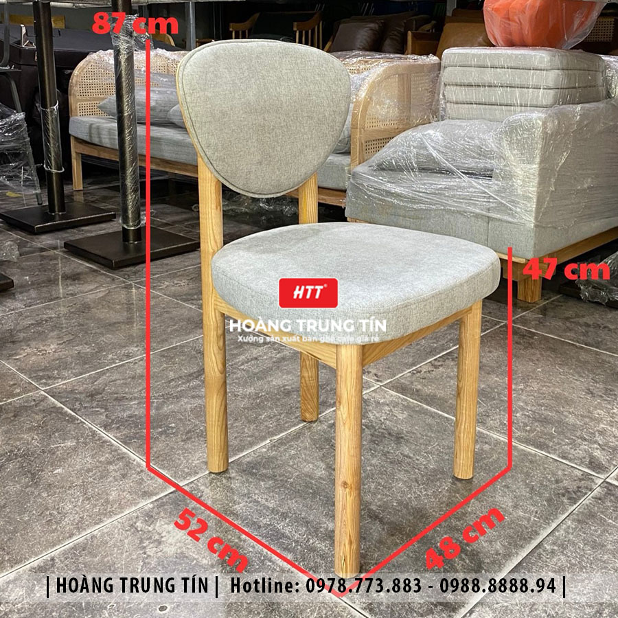 Ghế gỗ nệm cao cấp HTT07 đẹp giá rẻ 2026