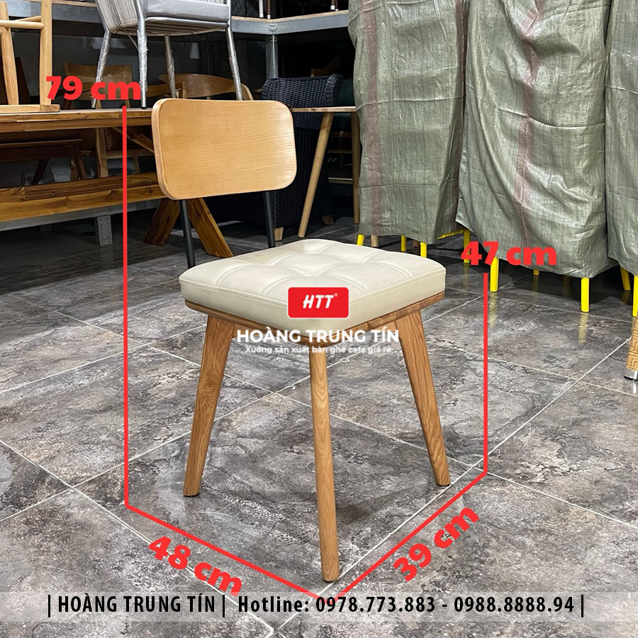Ghế gỗ nệm cao cấp HTT08 đẹp giá rẻ 2026