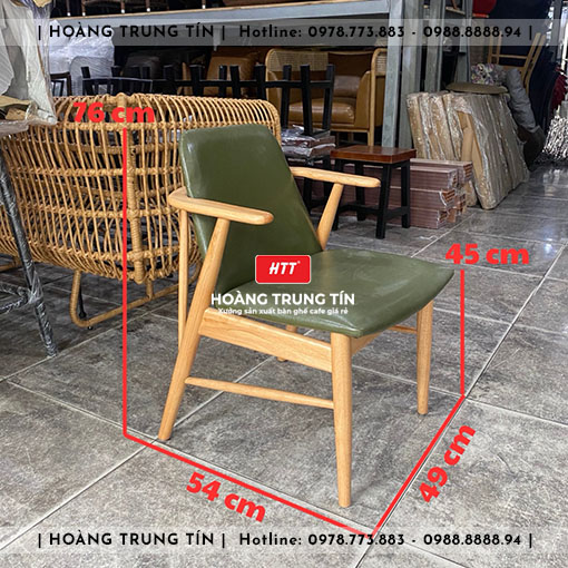 Ghế babie cafe gỗ nệm HTT01 đẹp giá rẻ 2026
