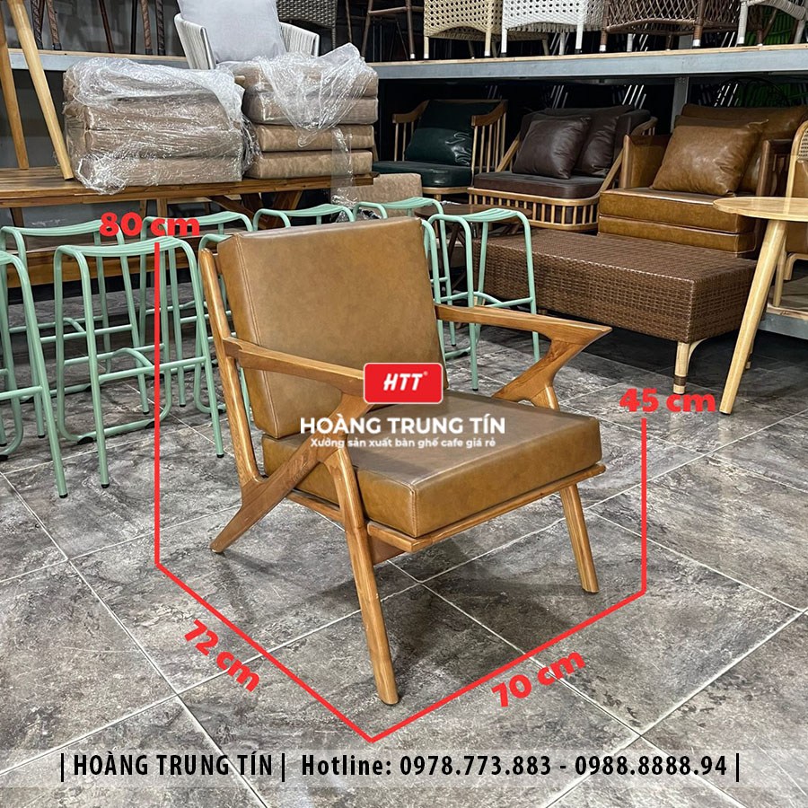Ghế gỗ nệm cao cấp HTT09 đẹp giá rẻ 2026