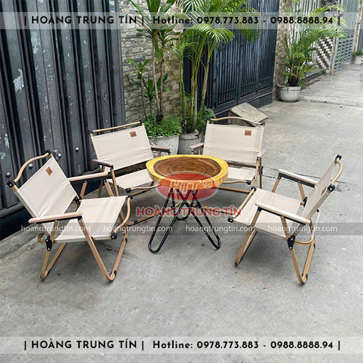 Bàn ghế cafe camping nhập khẩu HTT001