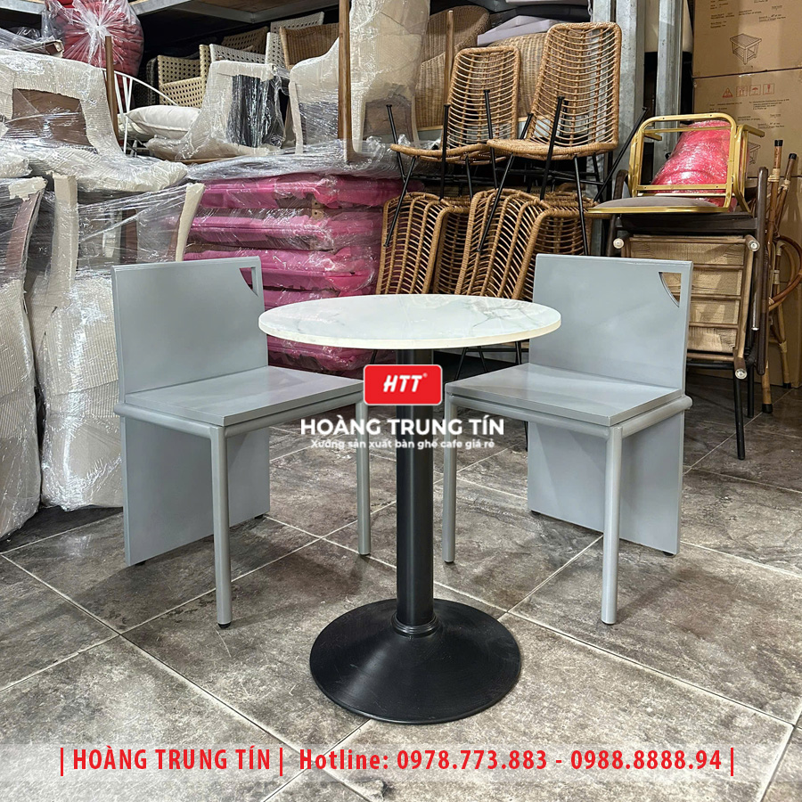 Bàn ghế sắt cafe ngoài trời HTT29