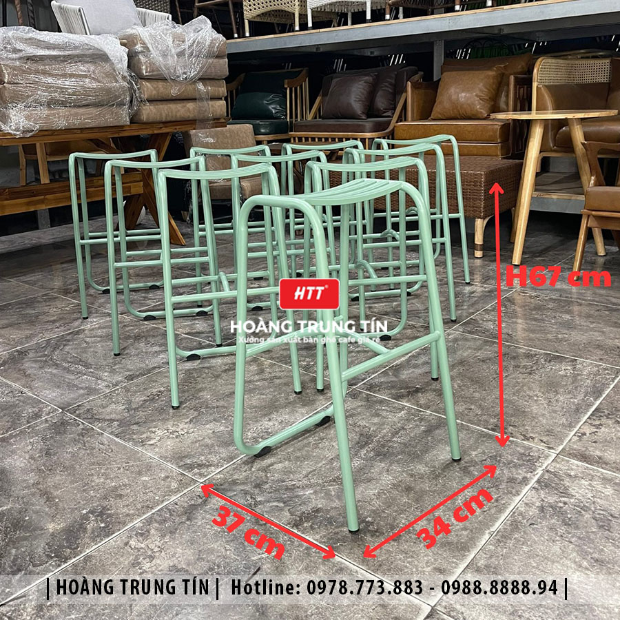 Ghế cafe sắt ngoài trời HTT02