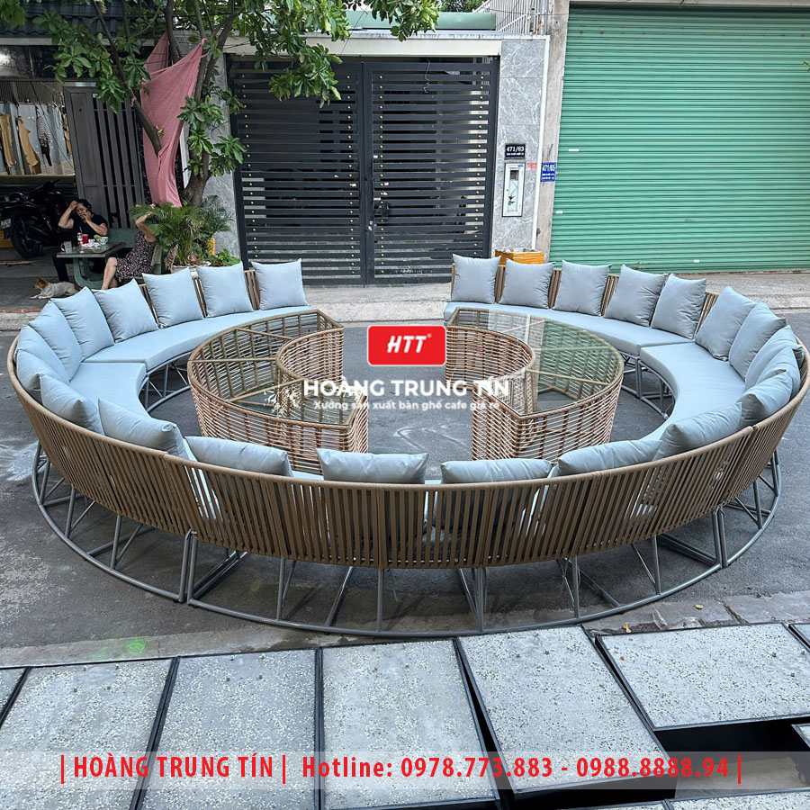 Sofa đan dây dù ngoài trời HTT-01