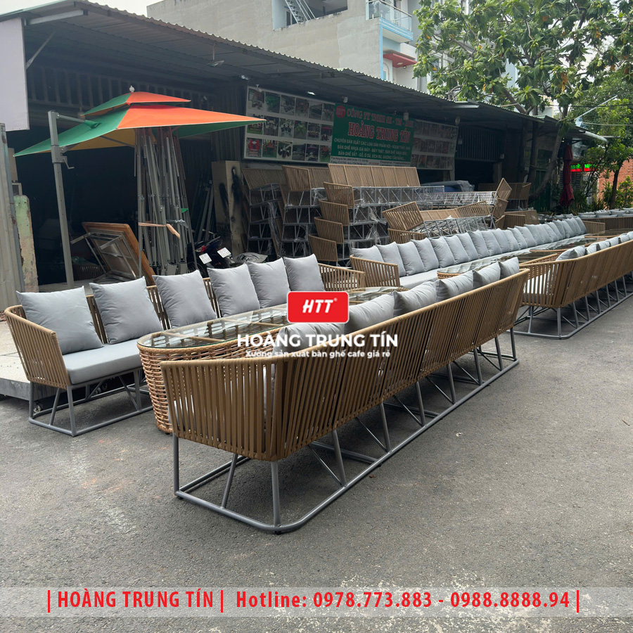 Sofa đan dây dù ngoài trời HTT-03