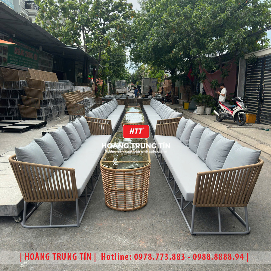 Sofa đan dây dù ngoài trời HTT-03