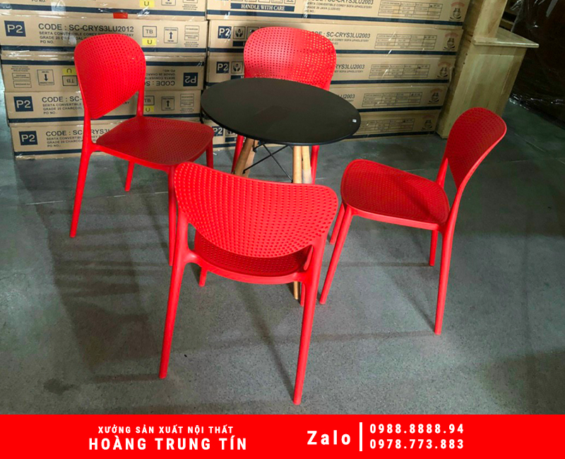 Ghế nhựa đúc nguyên khối nhập khẩu HTT007