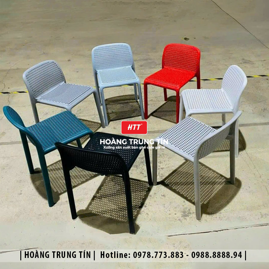 Ghế nhựa đúc nguyên khối HTT08