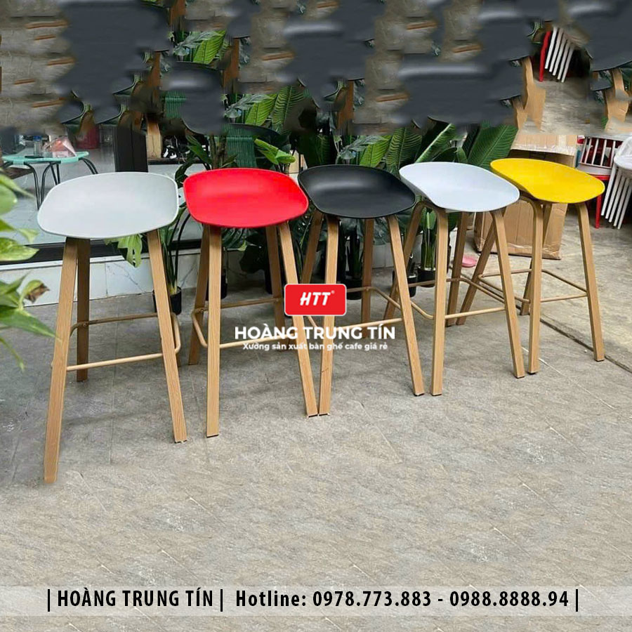 Ghế bar nhựa đúc nguyên khối HTT02
