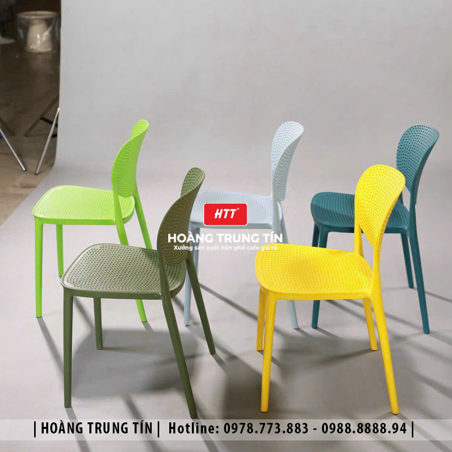 Ghế nhựa đúc nguyên khối nhập khẩu HTT09