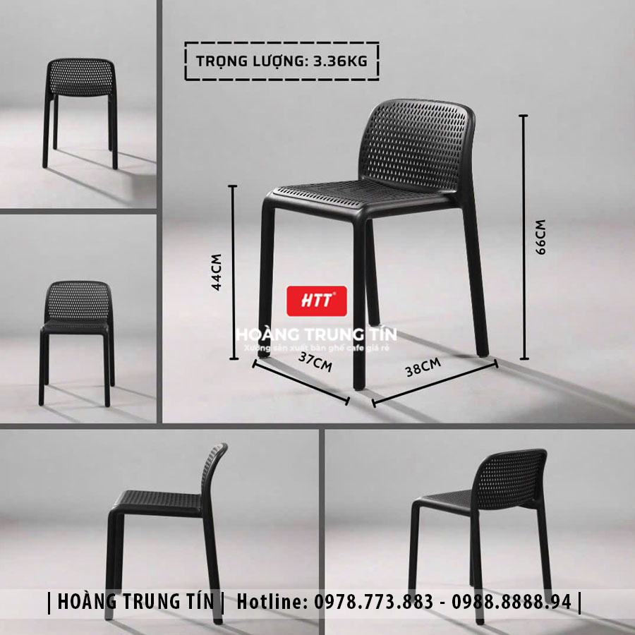 Ghế nhựa đúc nguyên khối HTT16