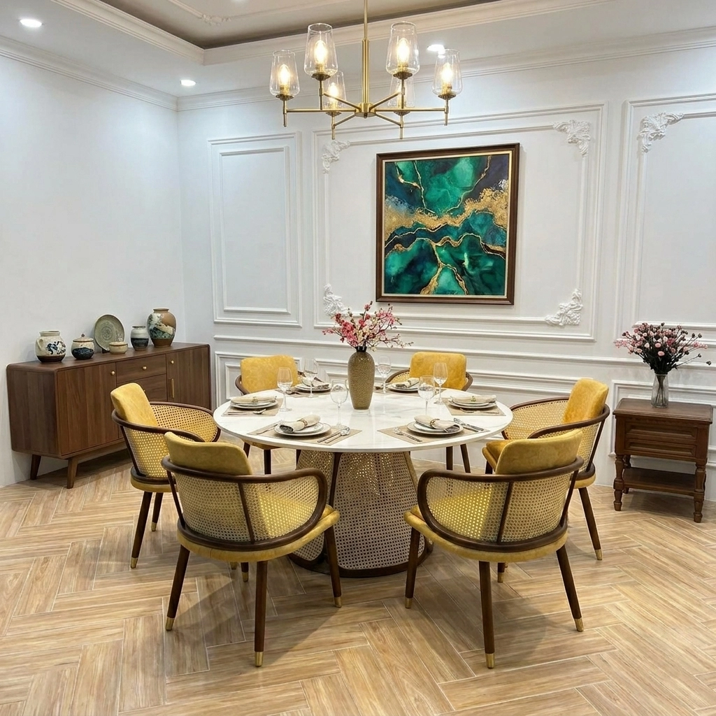 Bộ bàn ăn 6 ghế Bộ bàn ăn 6 ghế