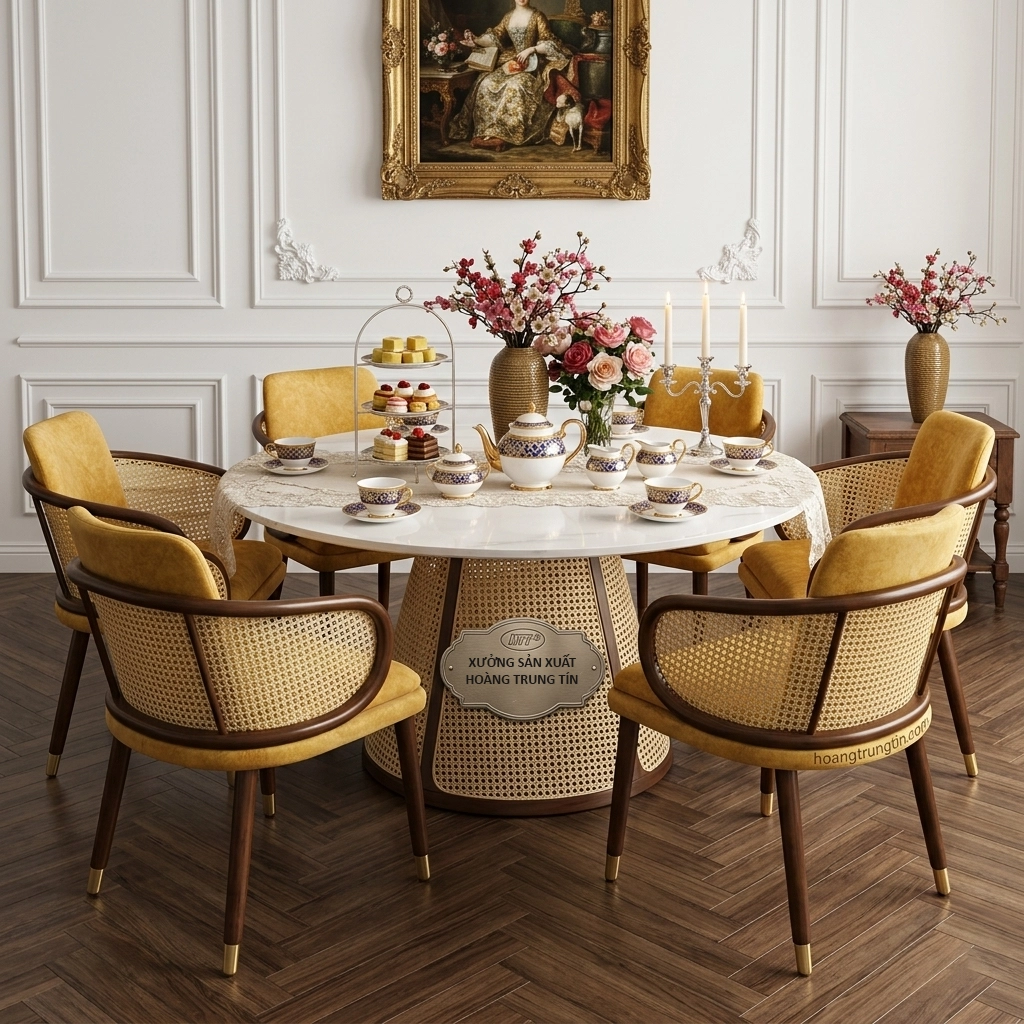 BỘ BÀN ĂN 6 GHẾ HTT 01