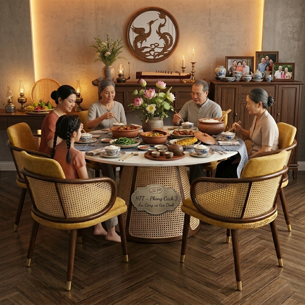 BỘ BÀN ĂN 6 GHẾ HTT 01