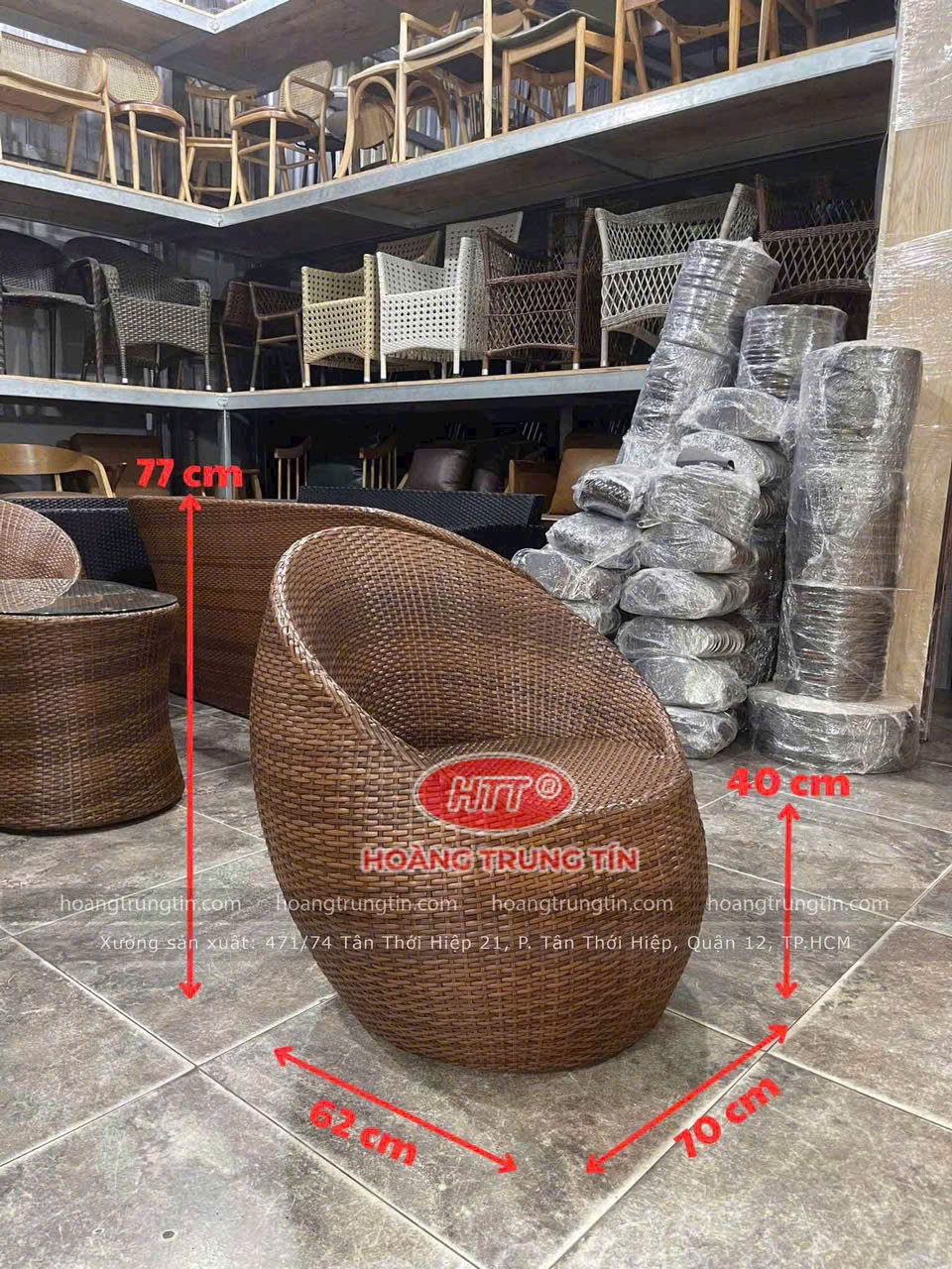 Kích thước Bàn Ghế Trứng Đan Nhựa Giả Mây Sợi Màu Nâu Kích thước Bàn Ghế Trứng Đan Nhựa Giả Mây Sợi Màu Nâu
