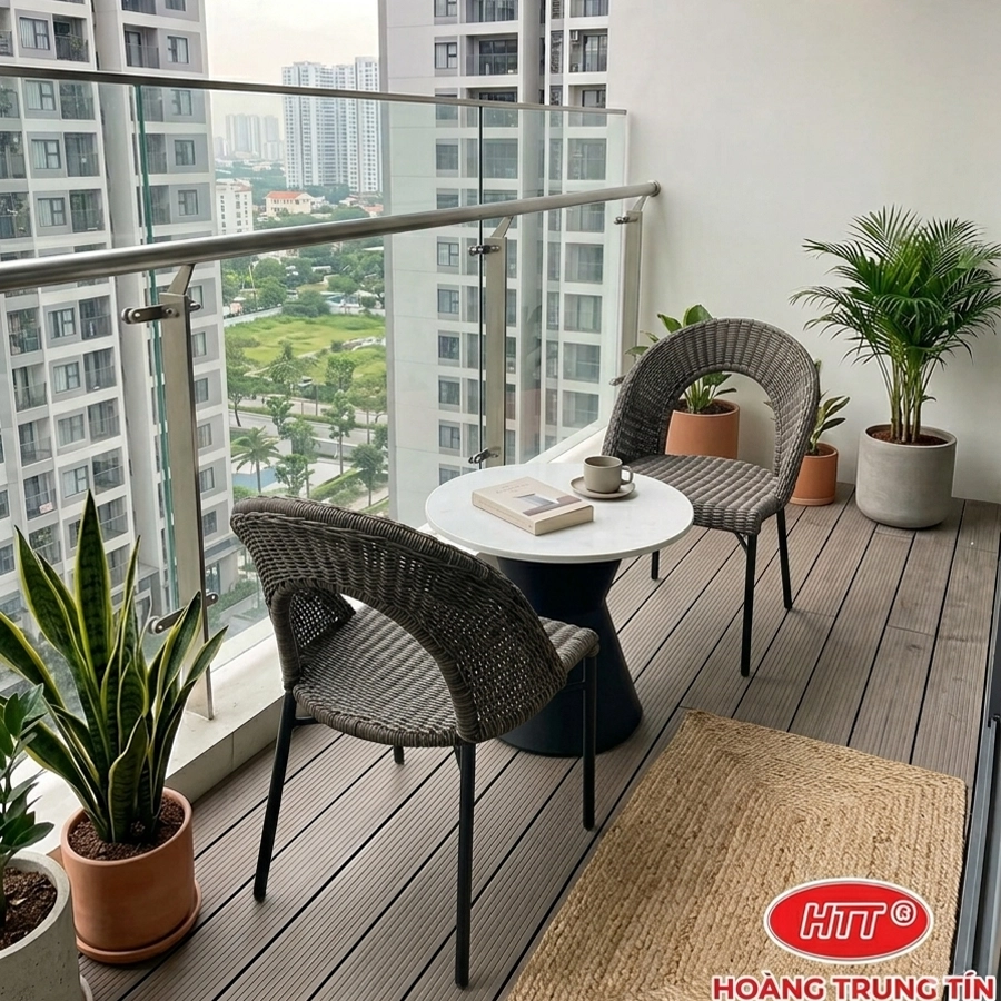 ghế đan nhựa giả m&acirc;y HTT 01-1