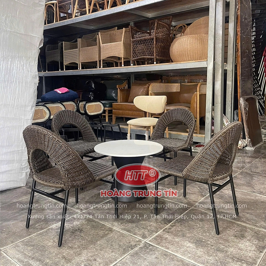 ghế đan nhựa giả m&acirc;y HTT 01-7