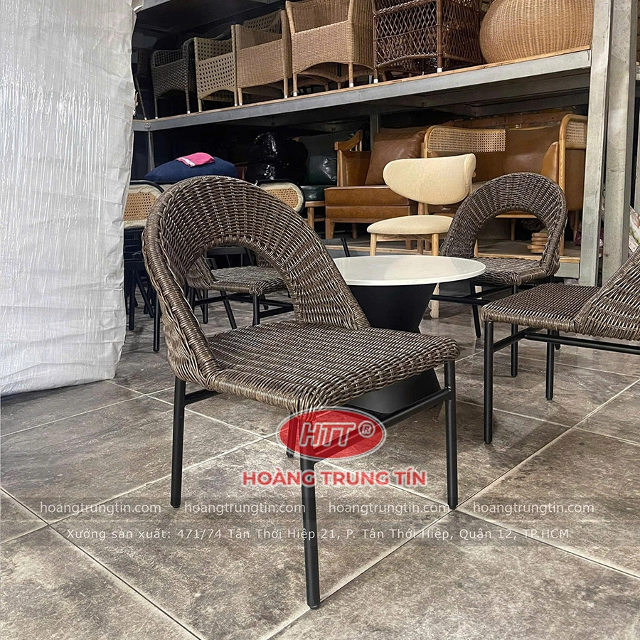 ghế đan nhựa giả m&acirc;y HTT 01-8