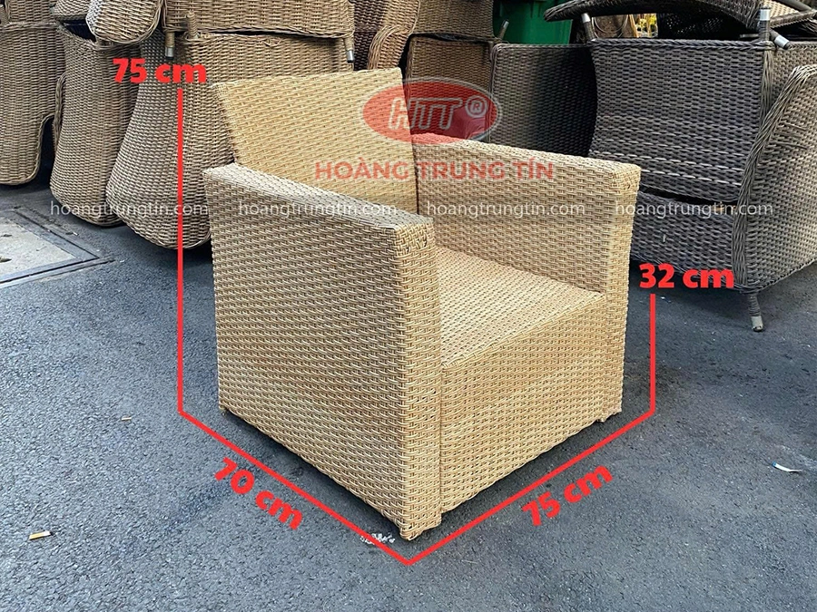 Sofa Nhựa Giả Mây HTT 01