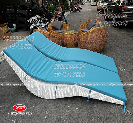 Mẫu giường tắm nắng giả mây GTNHTT04
