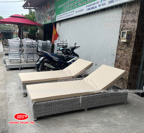 Mẫu giường tắm nắng giả mây GTNHTT03