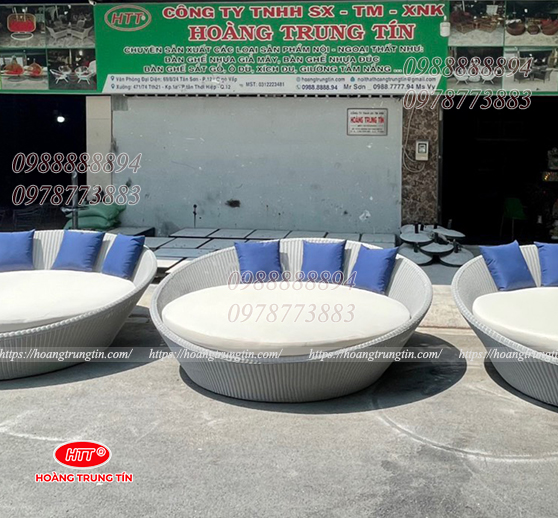 Mẫu giường tắm nắng giả mây GTNHTT06