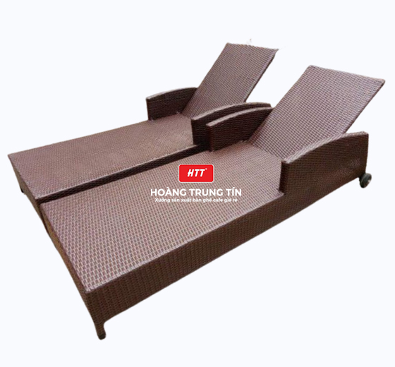 Giường tắm nắng mây nhựa