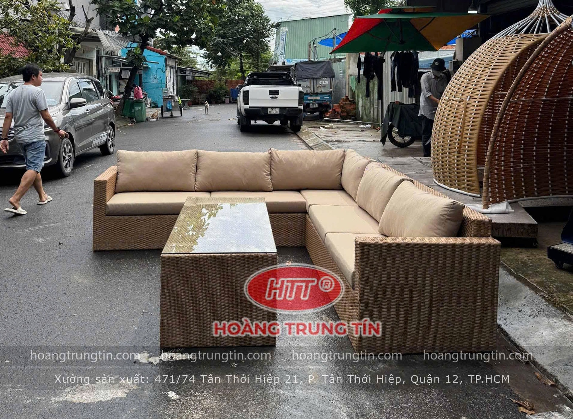 Sofa nhựa giả mây HTT 02 Sofa nhựa giả mây HTT 02