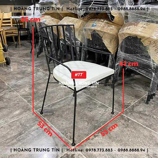 Bàn ghế cafe sắt ngoài trời HTT18
