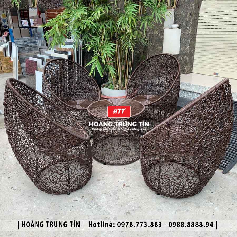 Sofa đan nhựa giả mây HTT083