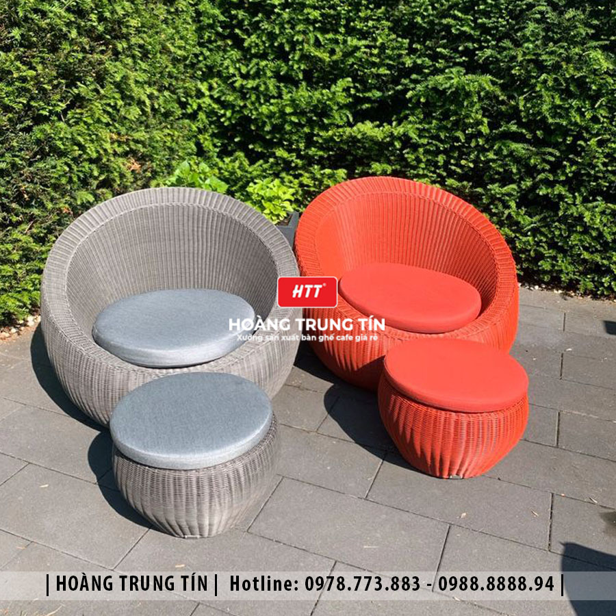 Sofa đan nhựa giả mây HTT065