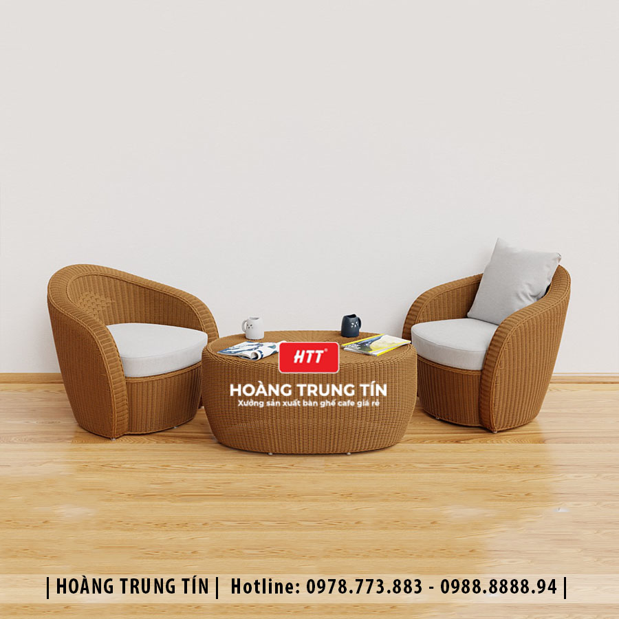 Sofa đan nhựa giả mây HTT061
